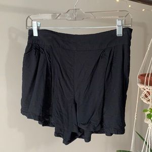 American Eagle Black Shorts with Pockets